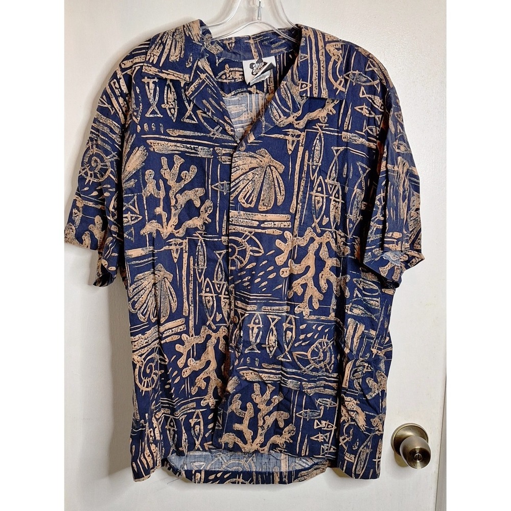 Hilo Hattie Men's XL Button up Short sleeve Shirt Tropical Made in‎ Hawaii